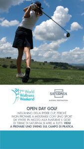 Golf Terme di Saturnia Open day World Wellness Weekend 23 salute in movimento 